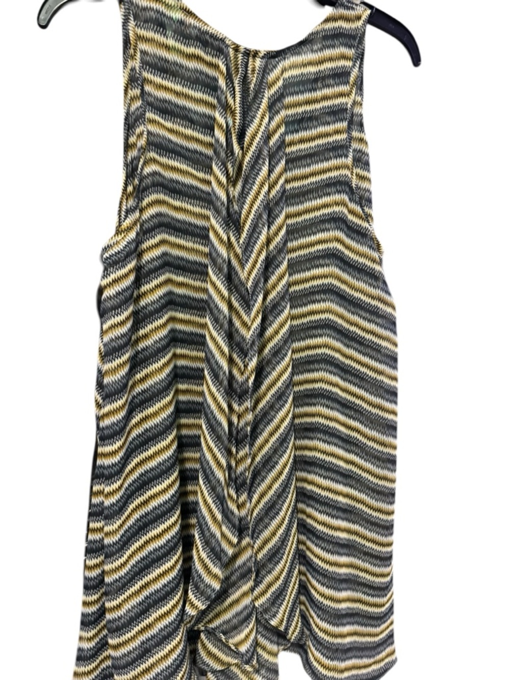 UMGEE Zig Zag Sheer Tunic Tank XL 21.5” p2p Gray/Cream EUC - Picture 9 of 12